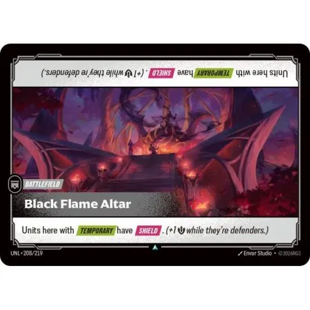 Black Flame Altar (Base) UNL-208 | UNL | ProCards México