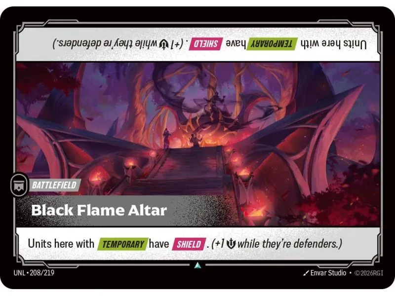 Black Flame Altar (Base) UNL-208 | UNL | ProCards México