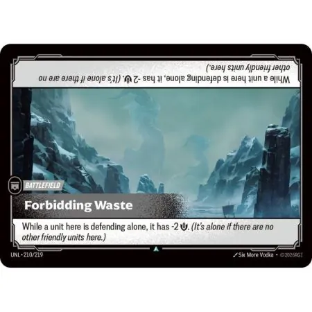 Forbidding Waste (Base) UNL-210 | UNL | ProCards México
