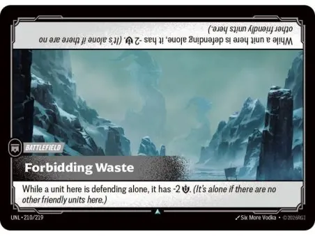 Forbidding Waste (Base) UNL-210 | UNL | ProCards México