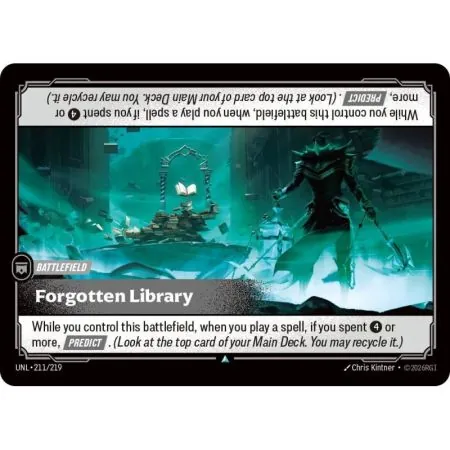 Forgotten Library (Base) UNL-211 | UNL | ProCards México