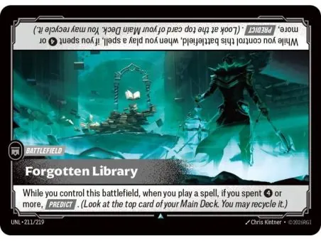 Forgotten Library (Base) UNL-211 | UNL | ProCards México