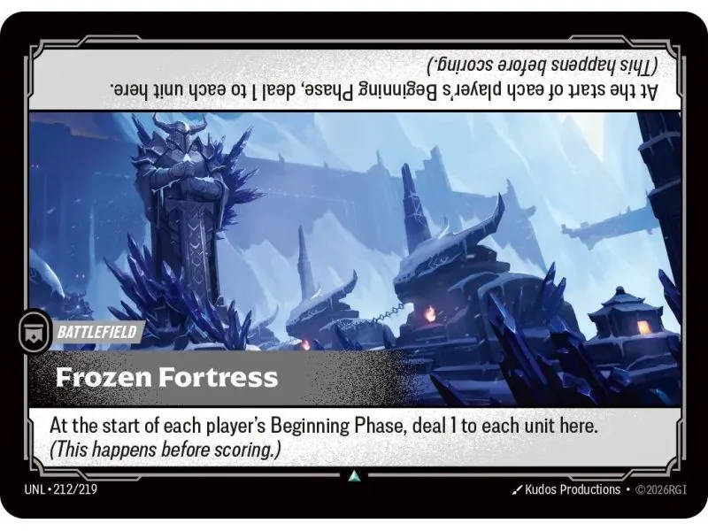 Frozen Fortress (Base) UNL-212 | UNL | ProCards México