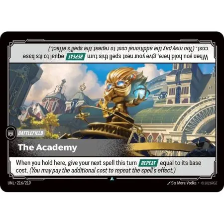 The Academy (Base) UNL-216 | UNL | ProCards México