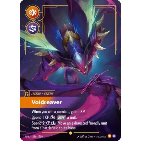 Kha'Zix - Voidreaver (STAR) UNL-236-STAR | UNL | ProCards México