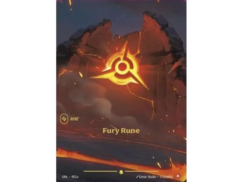 Fury Rune (Alt/Token side) UNL-R01a | UNL | ProCards México