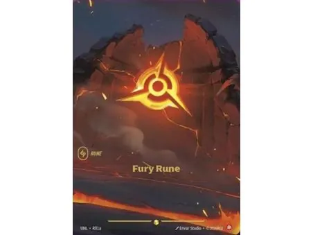 Fury Rune (Alt/Token side) UNL-R01a | UNL | ProCards México