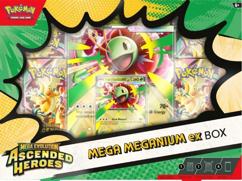 ME02.5 Heroes Ascendentes Mega Meganium ex Box