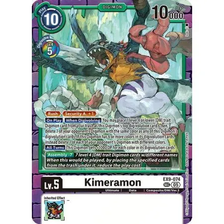 Kimeramon (Secret Rare) – EX09 Versus Monster | Carta DIGIMON en México