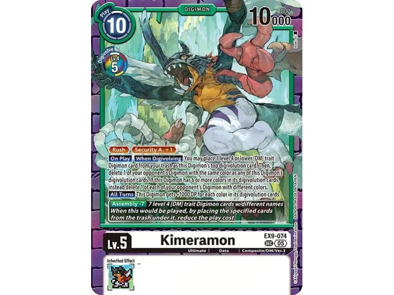 Kimeramon (Secret Rare) – EX09 Versus Monster | Carta DIGIMON en México