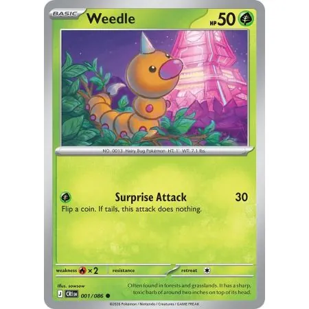Weedle CRI-EN001 | Chaos Rising | ProCards México