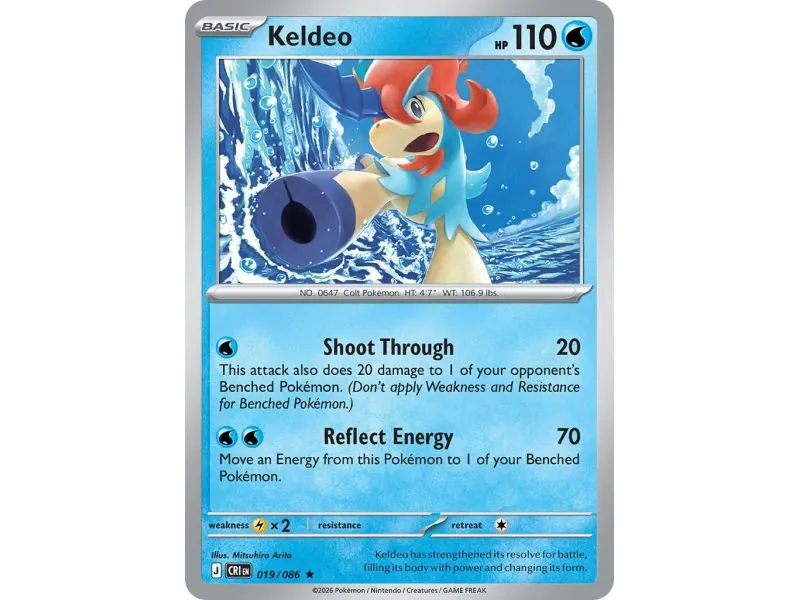 Keldeo CRI-EN019 | Chaos Rising | ProCards México