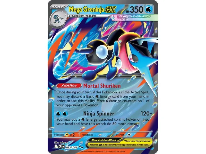 Mega Greninja ex CRI-EN022 | Chaos Rising | ProCards México