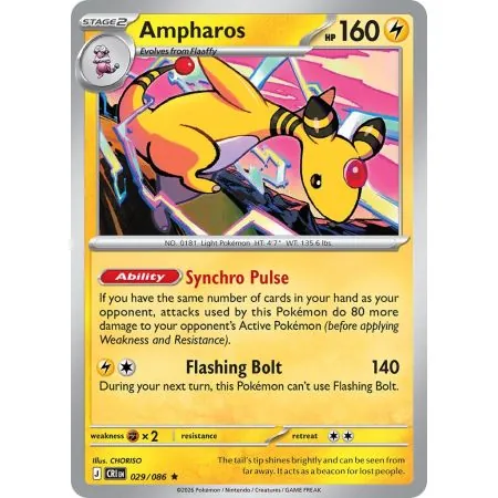 Ampharos CRI-EN029 | Chaos Rising | ProCards México