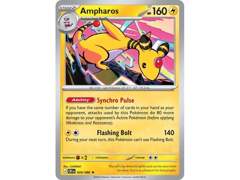 Ampharos CRI-EN029 | Chaos Rising | ProCards México