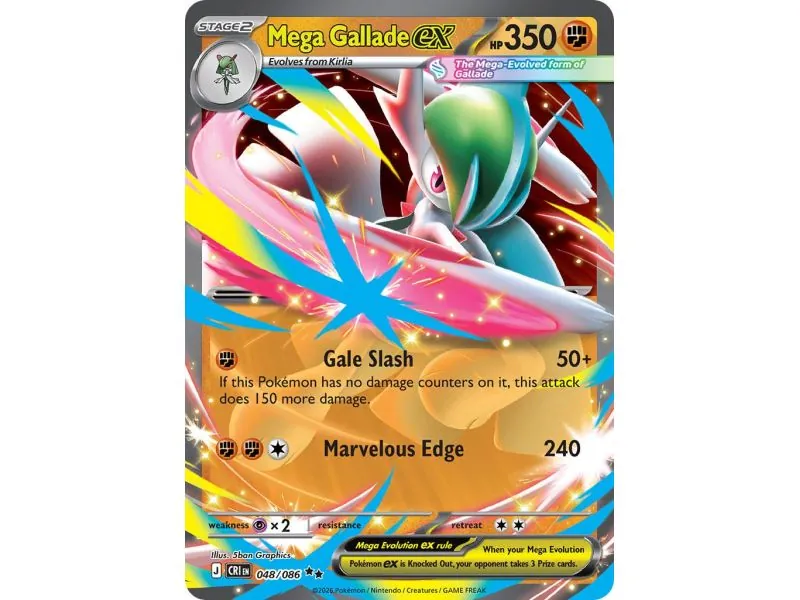 Mega Gallade ex CRI-EN048 | Chaos Rising | ProCards México