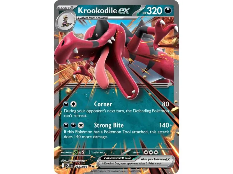 Krookodile ex CRI-EN055 | Chaos Rising | ProCards México