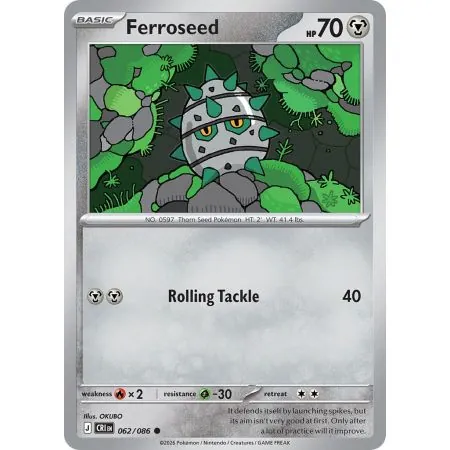 Ferroseed CRI-EN062 | Chaos Rising | ProCards México