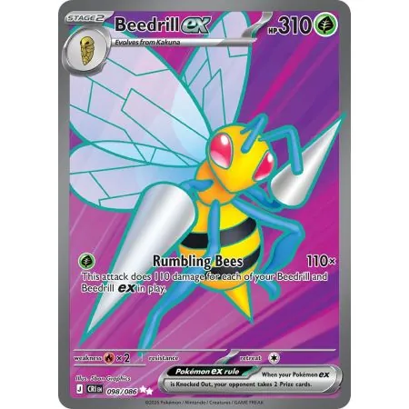 Beedrill ex CRI-EN098 | Chaos Rising | ProCards México