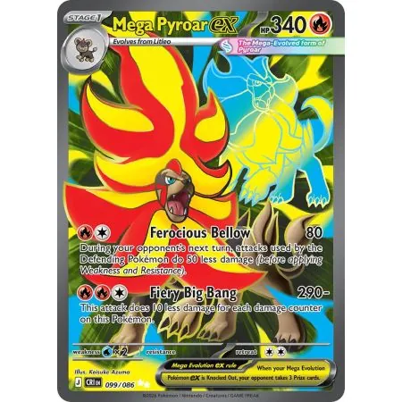 Mega Pyroar ex CRI-EN099 | Chaos Rising | ProCards México