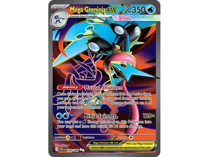 Mega Greninja ex CRI-EN100 | Chaos Rising | ProCards México