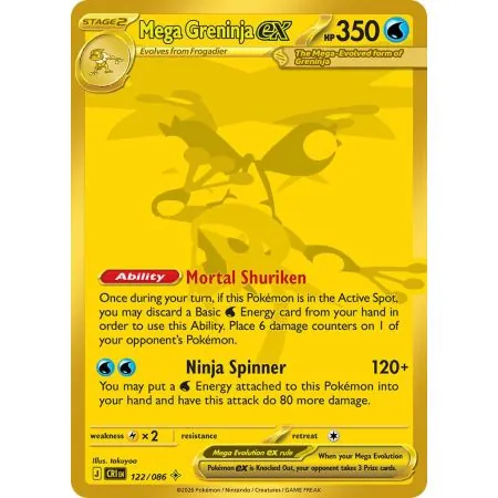 Mega Greninja ex CRI-EN122 | Chaos Rising | ProCards México