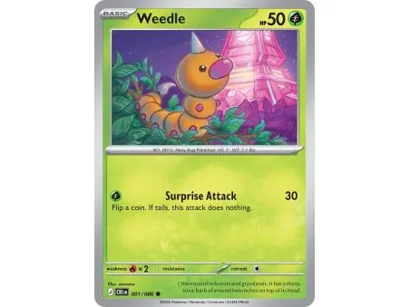 Weedle (Common/Reverse Holofoil) CRI-ENR001 | Chaos Rising | ProCards México