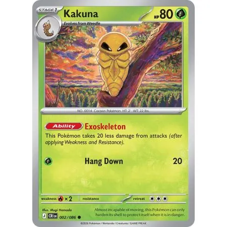 Kakuna (Common/Reverse Holofoil) CRI-ENR002 | Chaos Rising | ProCards México