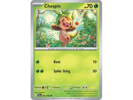 Chespin (Common/Reverse Holofoil) CRI-ENR005 | Chaos Rising | ProCards México