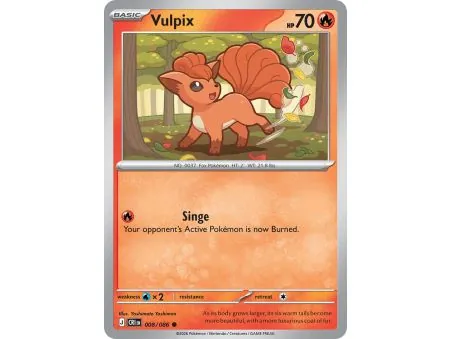 Vulpix (Common/Reverse Holofoil) CRI-ENR008 | Chaos Rising | ProCards México