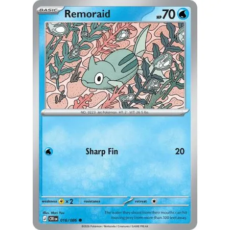 Remoraid (Common/Reverse Holofoil) CRI-ENR016 | Chaos Rising | ProCards México