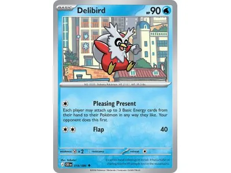 Delibird (Common/Reverse Holofoil) CRI-ENR018 | Chaos Rising | ProCards México