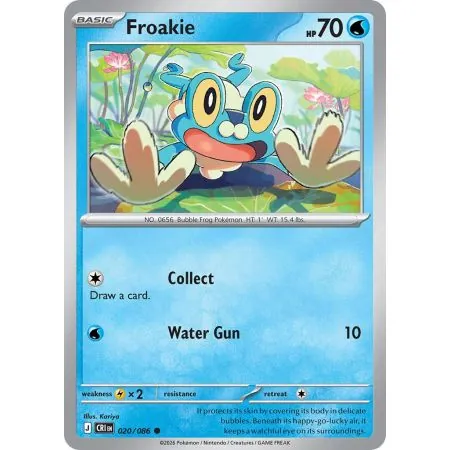 Froakie (Common/Reverse Holofoil) CRI-ENR020 | Chaos Rising | ProCards México