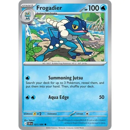 Frogadier (Common/Reverse Holofoil) CRI-ENR021 | Chaos Rising | ProCards México