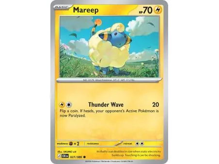 Mareep (Common/Reverse Holofoil) CRI-ENR027 | Chaos Rising | ProCards México
