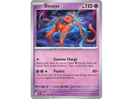 Deoxys (Common/Reverse Holofoil) CRI-ENR031 | Chaos Rising | ProCards México