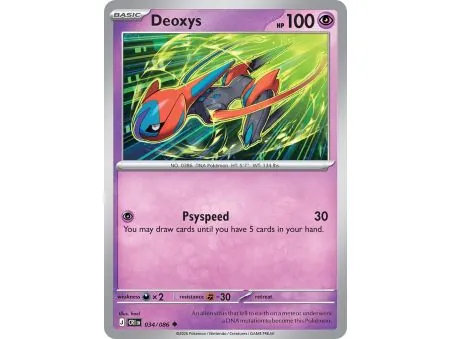 Deoxys (Common/Reverse Holofoil) CRI-ENR034 | Chaos Rising | ProCards México