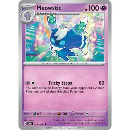 Meowstic (Common/Reverse Holofoil) CRI-ENR037 | Chaos Rising | ProCards México
