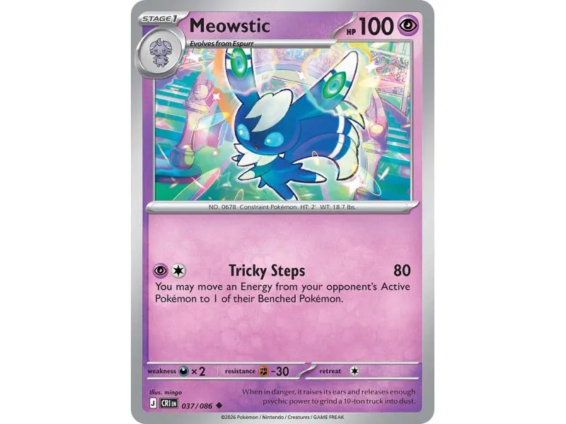 Meowstic (Common/Reverse Holofoil) CRI-ENR037 | Chaos Rising | ProCards México