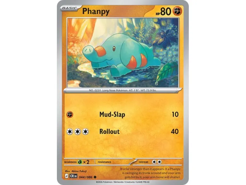 Phanpy (Common/Reverse Holofoil) CRI-ENR044 | Chaos Rising | ProCards México