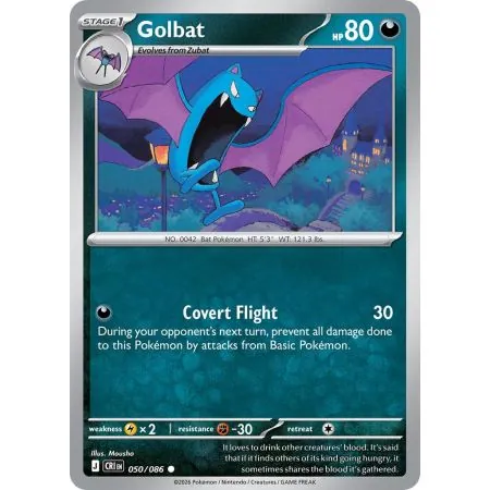 Golbat (Common/Reverse Holofoil) CRI-ENR050 | Chaos Rising | ProCards México