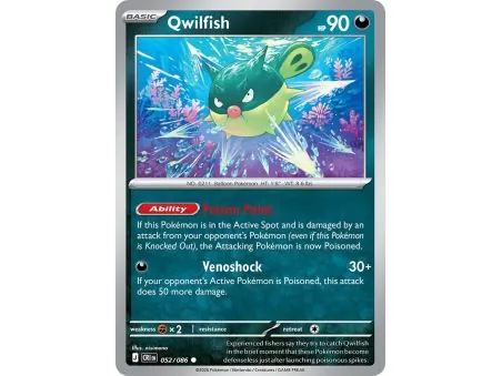 Qwilfish (Common/Reverse Holofoil) CRI-ENR052 | Chaos Rising | ProCards México