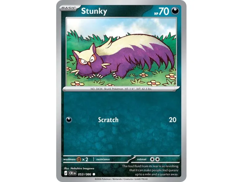Stunky (Common/Reverse Holofoil) CRI-ENR053 | Chaos Rising | ProCards México