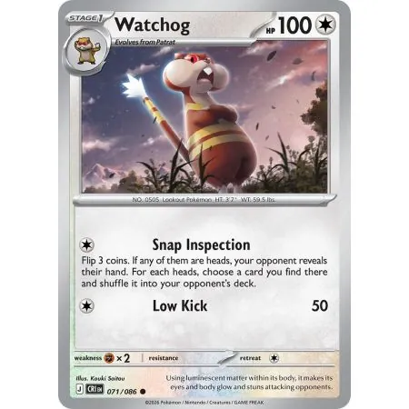 Watchog (Common/Reverse Holofoil) CRI-ENR071 | Chaos Rising | ProCards México