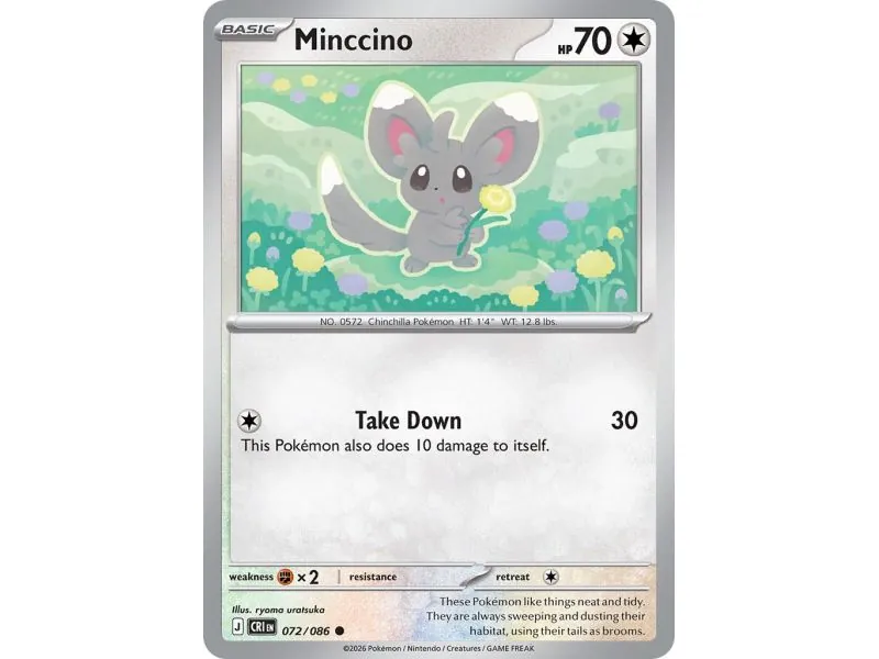 Minccino (Common/Reverse Holofoil) CRI-ENR072 | Chaos Rising | ProCards México