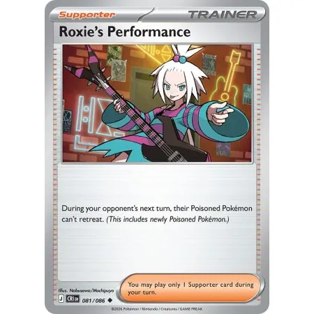 Roxie’s Performance (Common/Reverse Holofoil) CRI-ENR081 | Chaos Rising | ProCards México