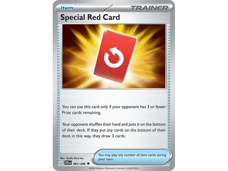 Special Red Card (Common/Reverse Holofoil) CRI-ENR082 | Chaos Rising | ProCards México