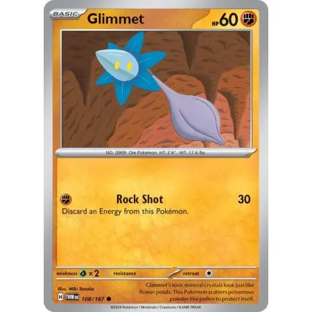 Glimmet (Common/Reverse Holofoil) – SV6 Twilight Mascarade | Carta POKEMON en México