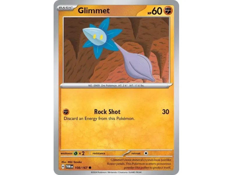 Glimmet (Common/Reverse Holofoil) – SV6 Twilight Mascarade | Carta POKEMON en México