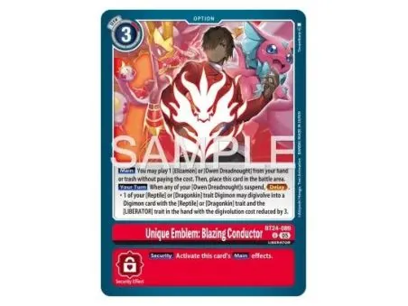 Unique Emblem: Blazing Conductor (Uncommon)